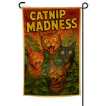 Catnip Madness Garden Flag