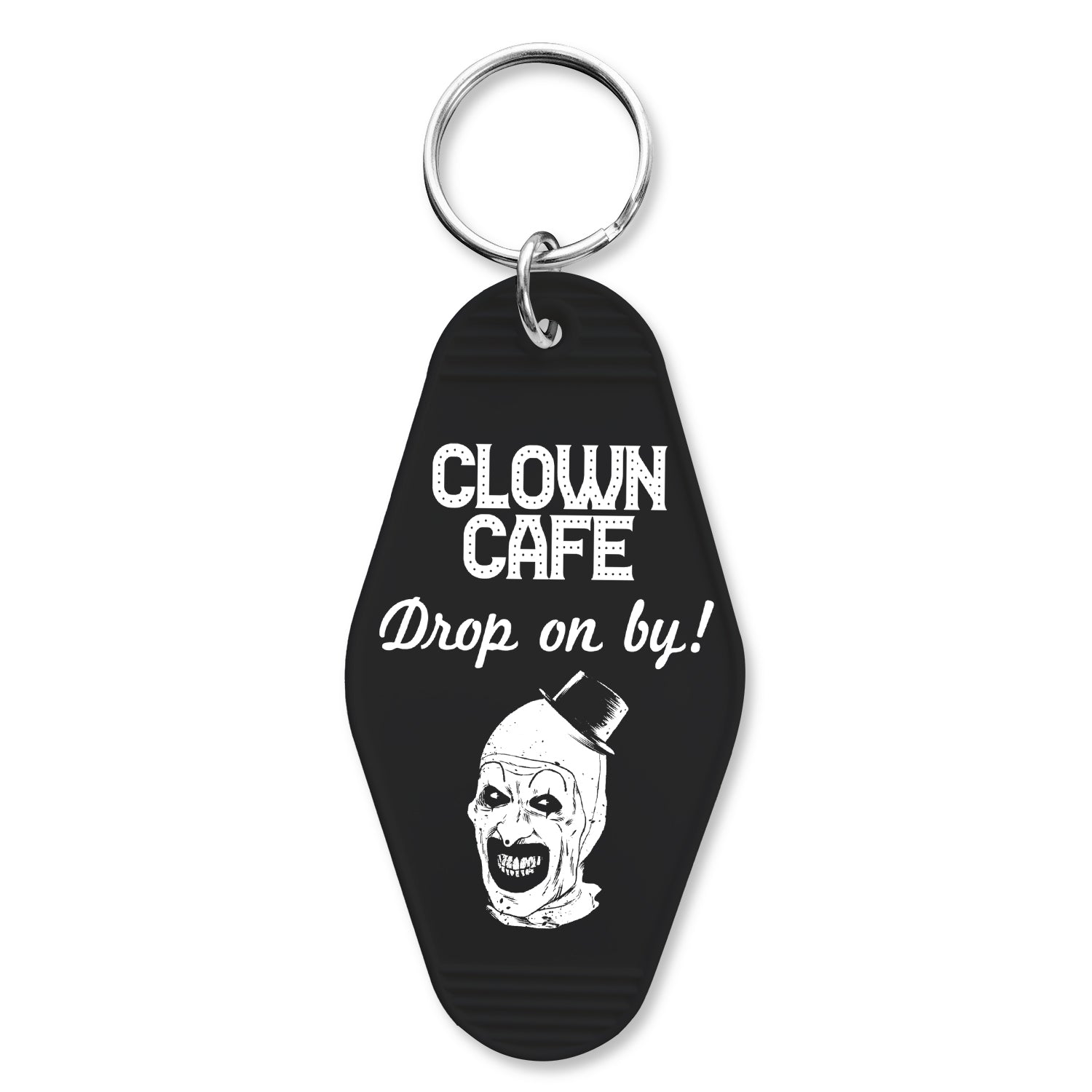 Clown Cafe Drop on By Keychain - Shady Front