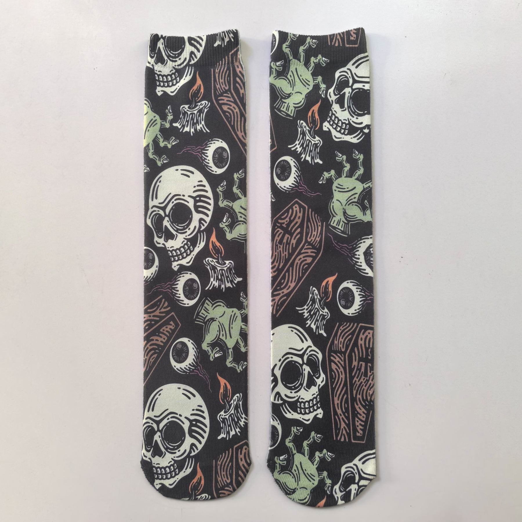 Coffins and Skulls Socks - Shady Front