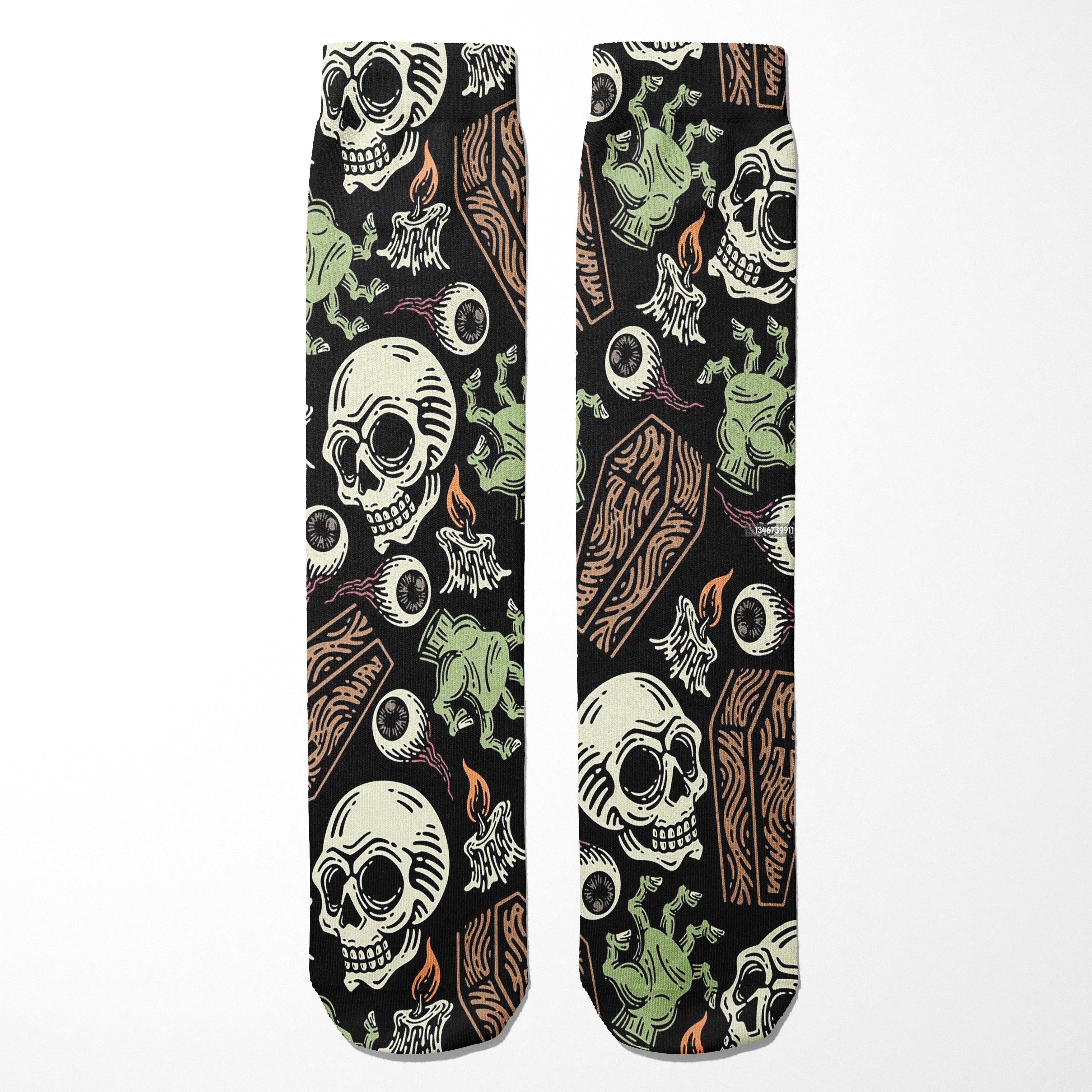 Coffins and Skulls Socks