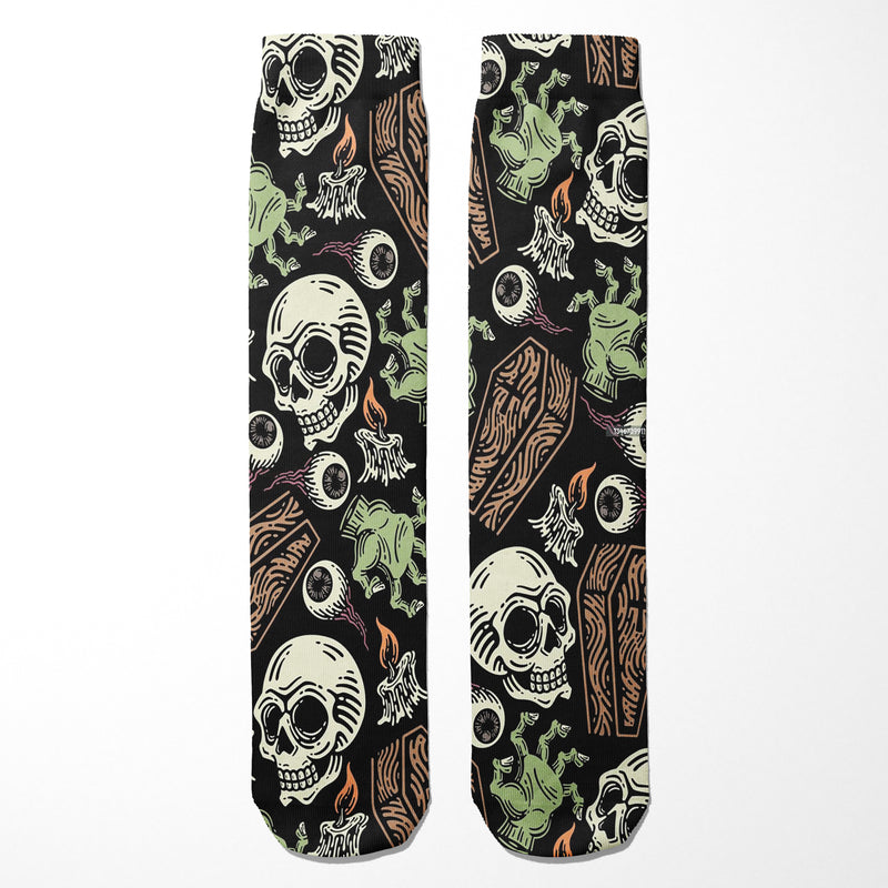 Coffins and Skulls Socks Wholesale Supplier - Shady Front