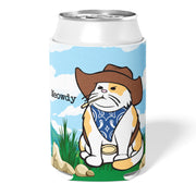 Cowboy Cat Can Cooler - Shady Front