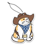Cowboy Cat Air Freshener - Shady Front