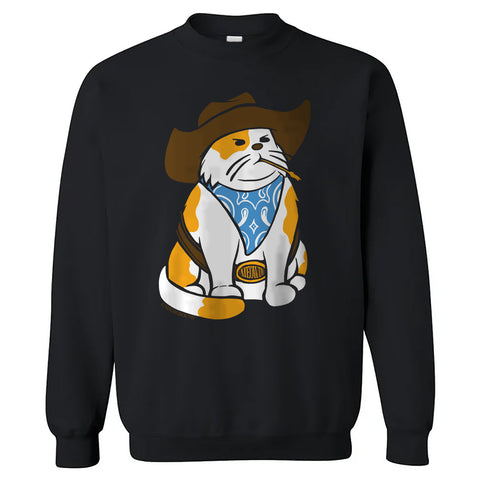 Cowboy Cat Crewneck Sweatshirt