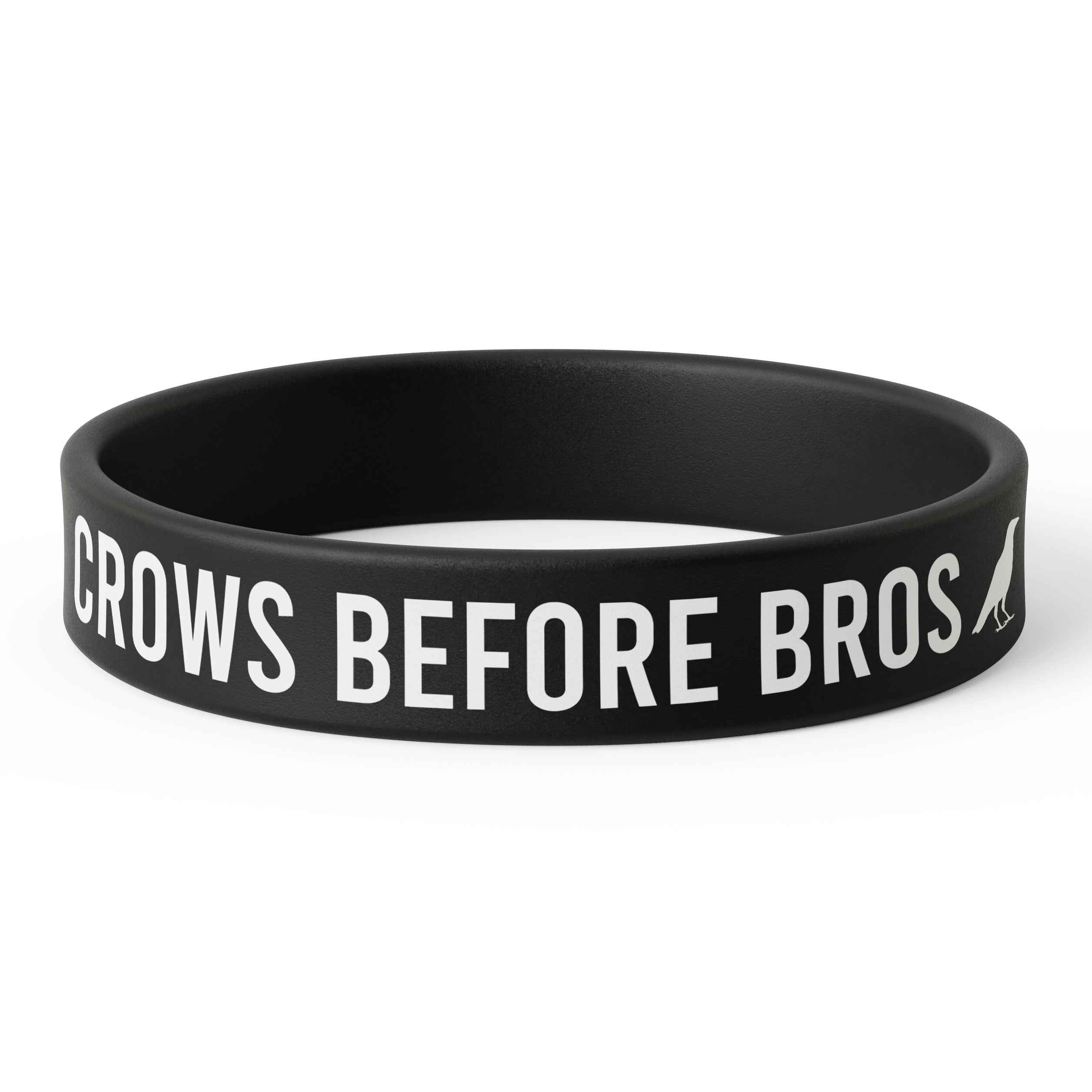 Crows Before Bros Silicone Wristband