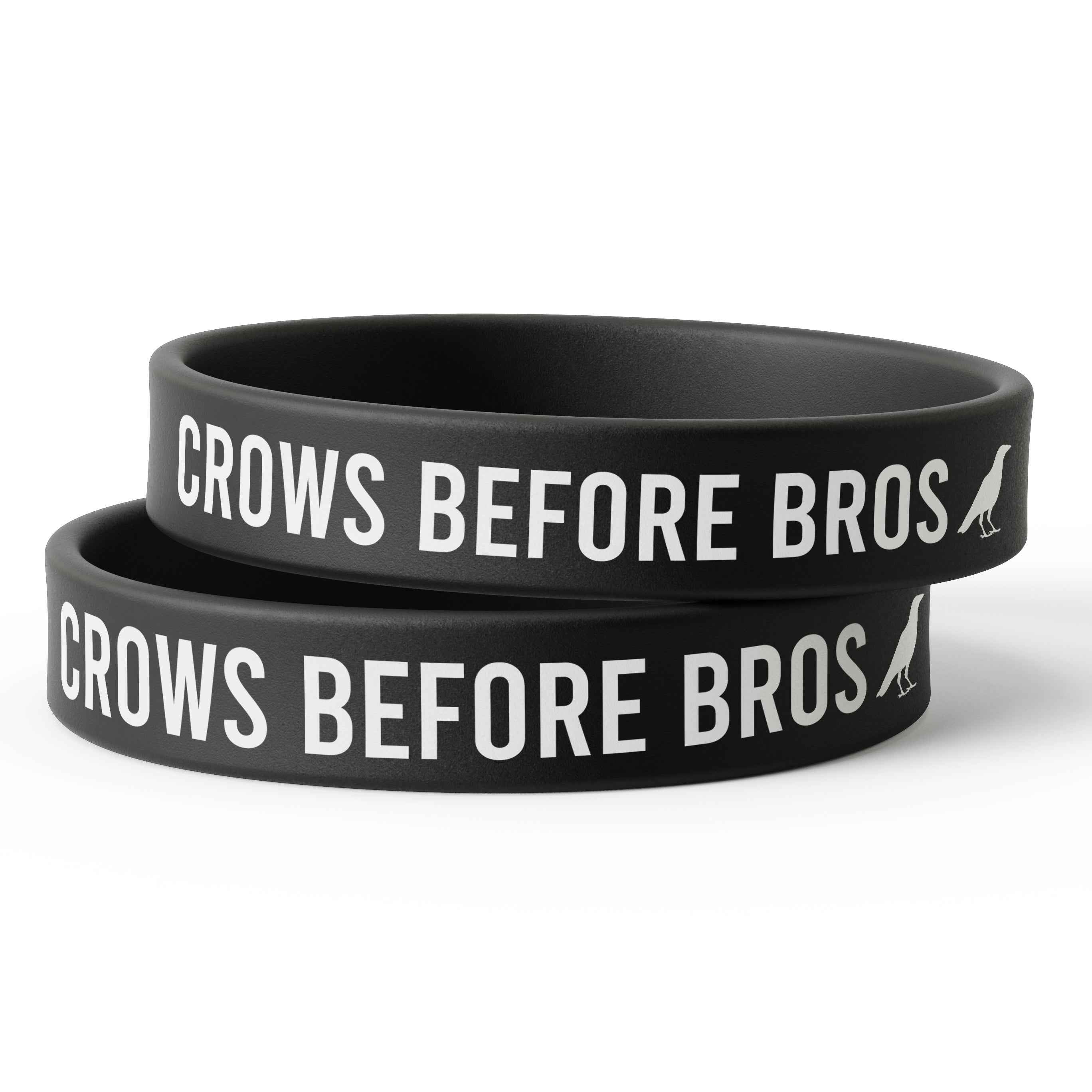 Crows Before Bros Silicone Wristband