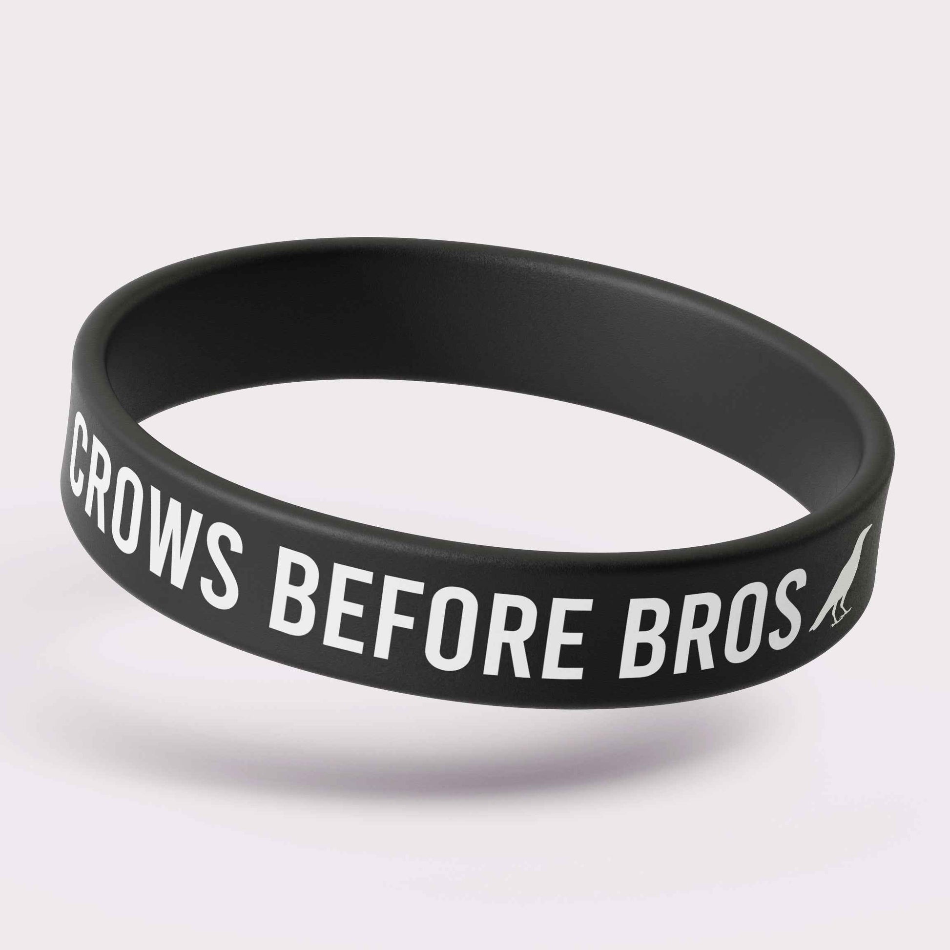 Crows Before Bros Silicone Wristband