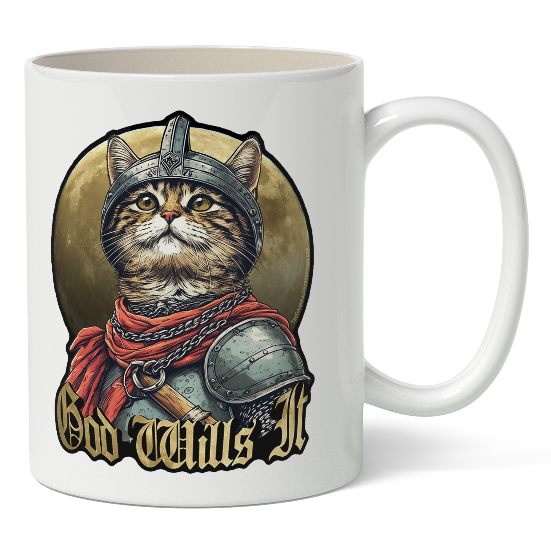 Crusader Cat Mug - Shady Front