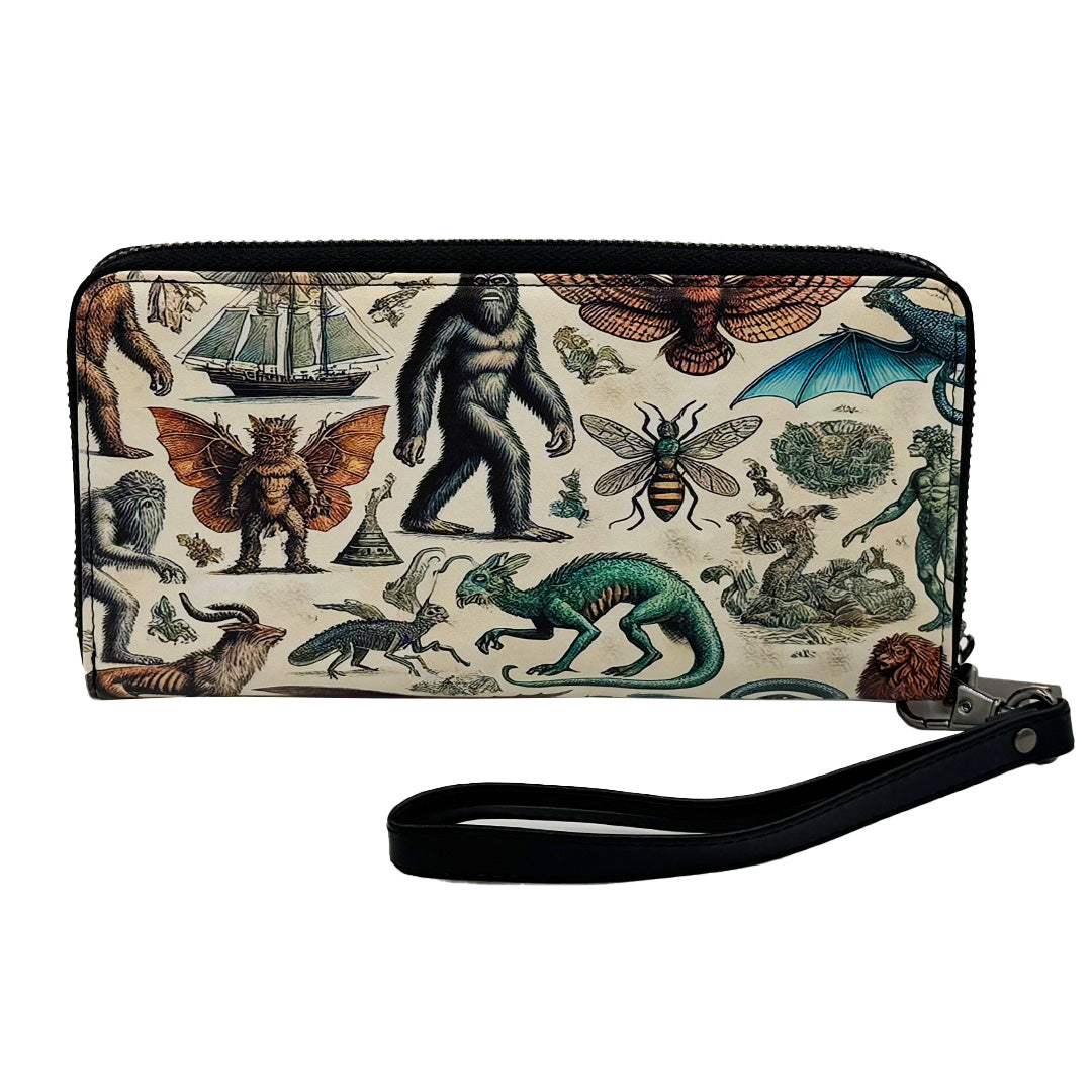 Cryptids and Mythological Creatures Clutch Handbag - Shady Front