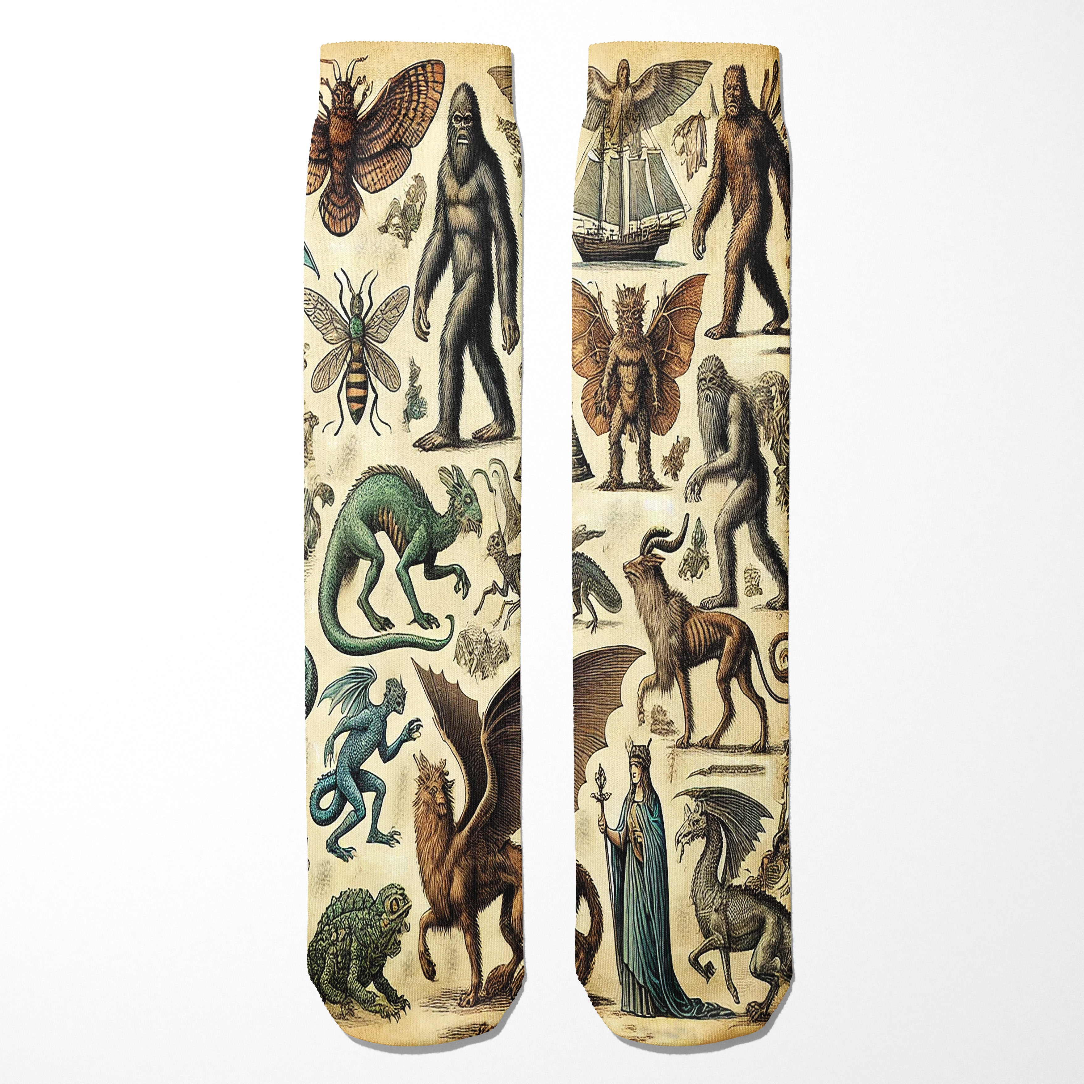 Cryptids and Mythological Creatures Socks - Shady Front