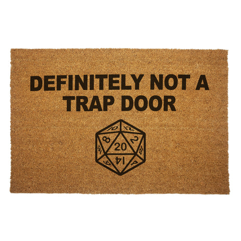 Dungeons & Dragons "Definitely Not A Trap Door" Door Mat