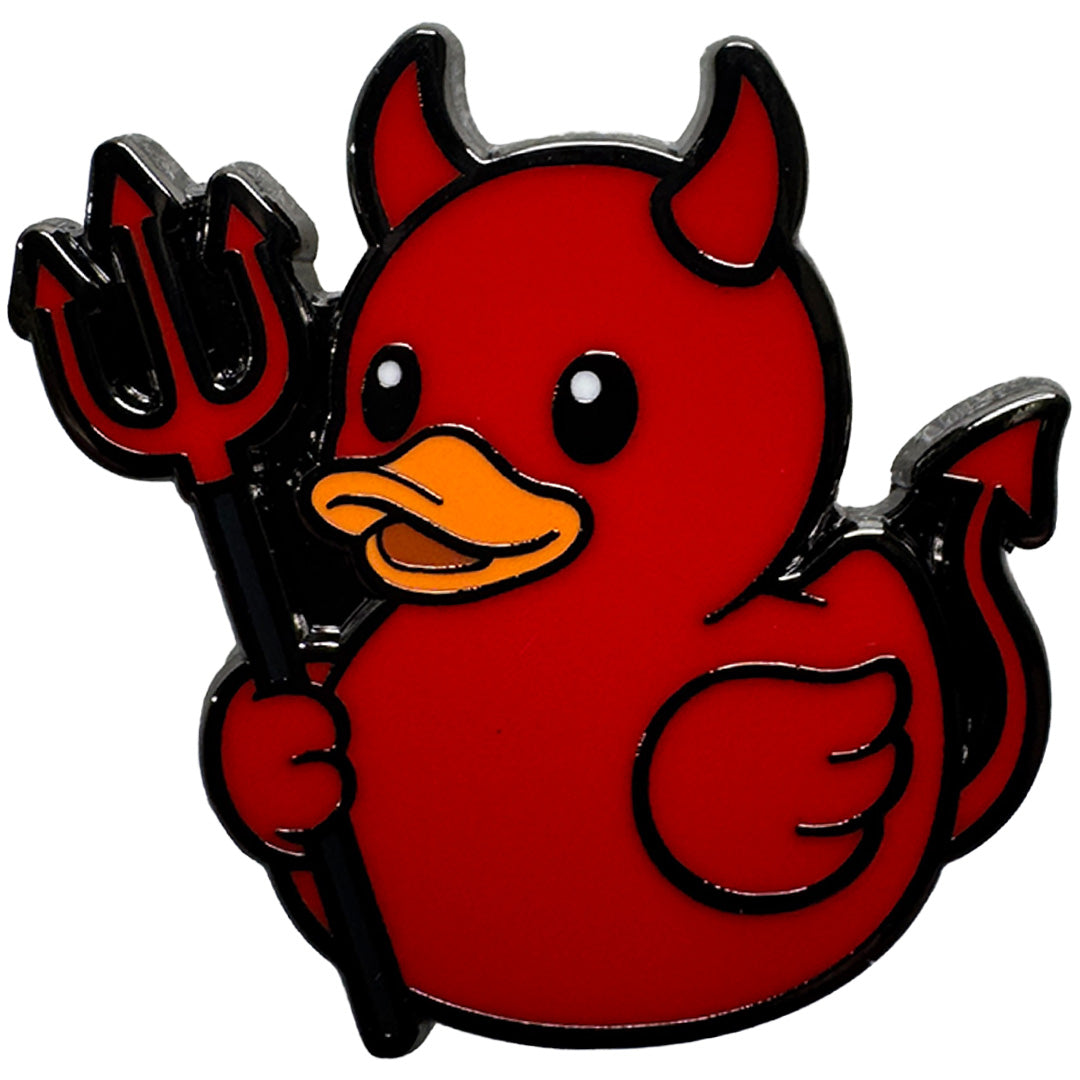 Wholesale Devil Duck Enamel Pin - Shady Front
