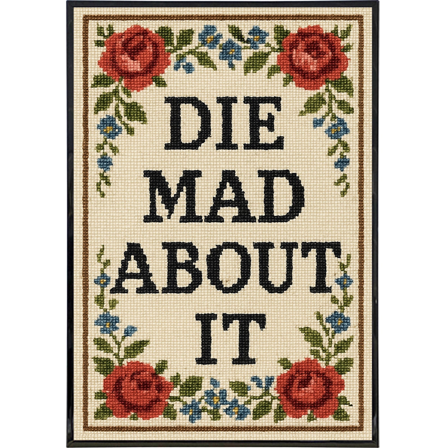 Die Mad About It Needlepoint Poster Print - Shady Front