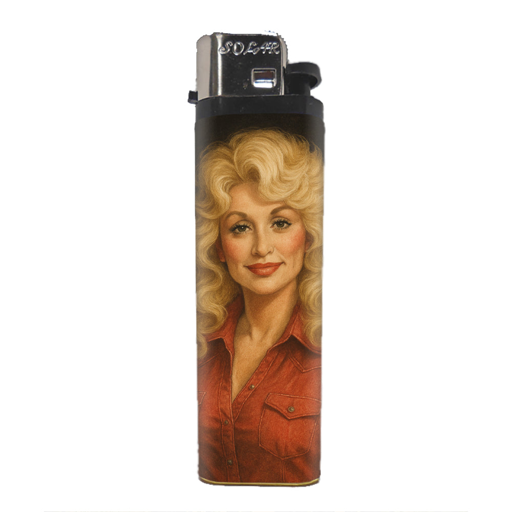 Dolly is a True Country Cowgirl Basic Lighter - Shady Front