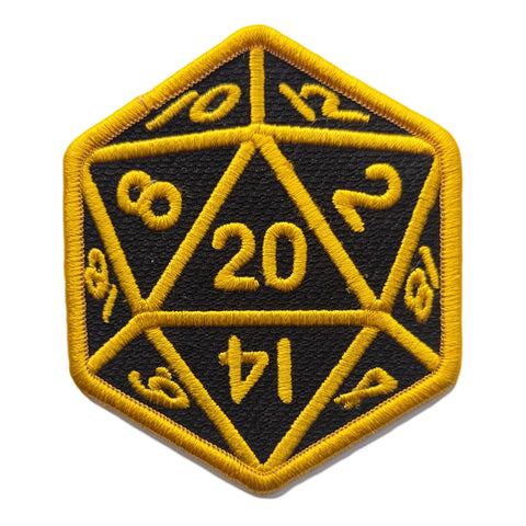 Dungeons & Dragons 20 Sided Die Patch