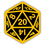 Dungeons & Dragons 20 Sided Die Sticker