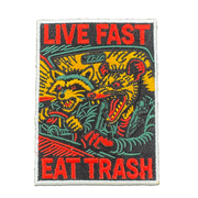 Live Fast Eat Trash Patch - Shady Front
