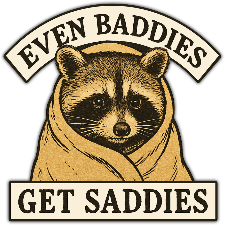 Even Baddies Get Saddies Sticker - Shady Front