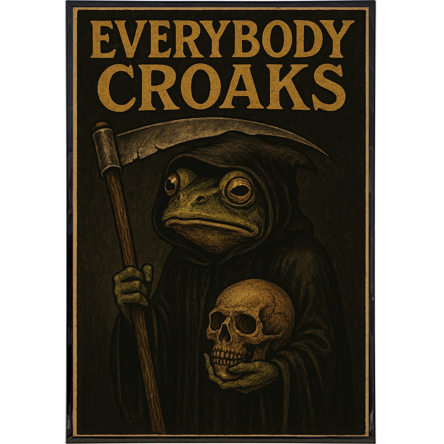 Everybody Croaks Poster Print - Shady Front