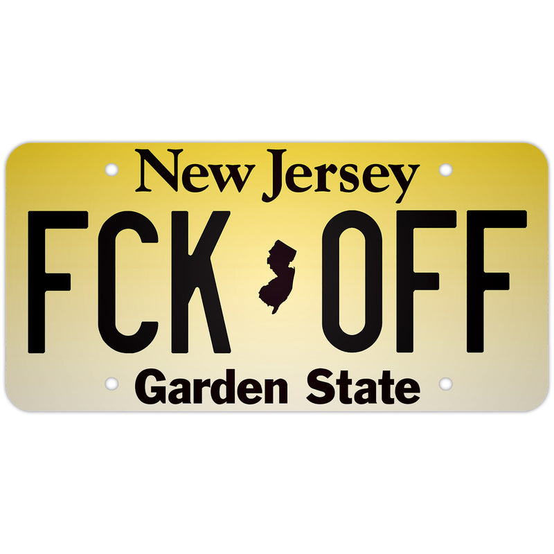 "FCK OFF" Decorative  License Plate Wholesale Supplier - Shady Front