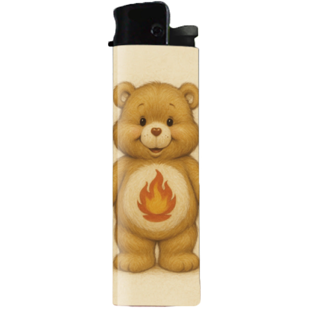 Fire Bear Cares Lighter - Shady Front