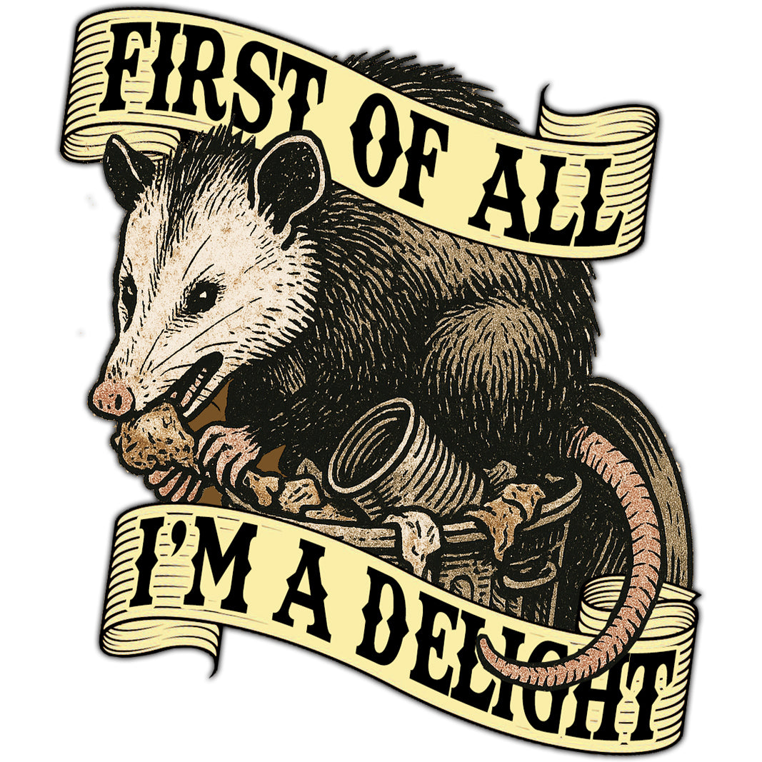 First of All I'm a Delight Car Magnet - Shady Front