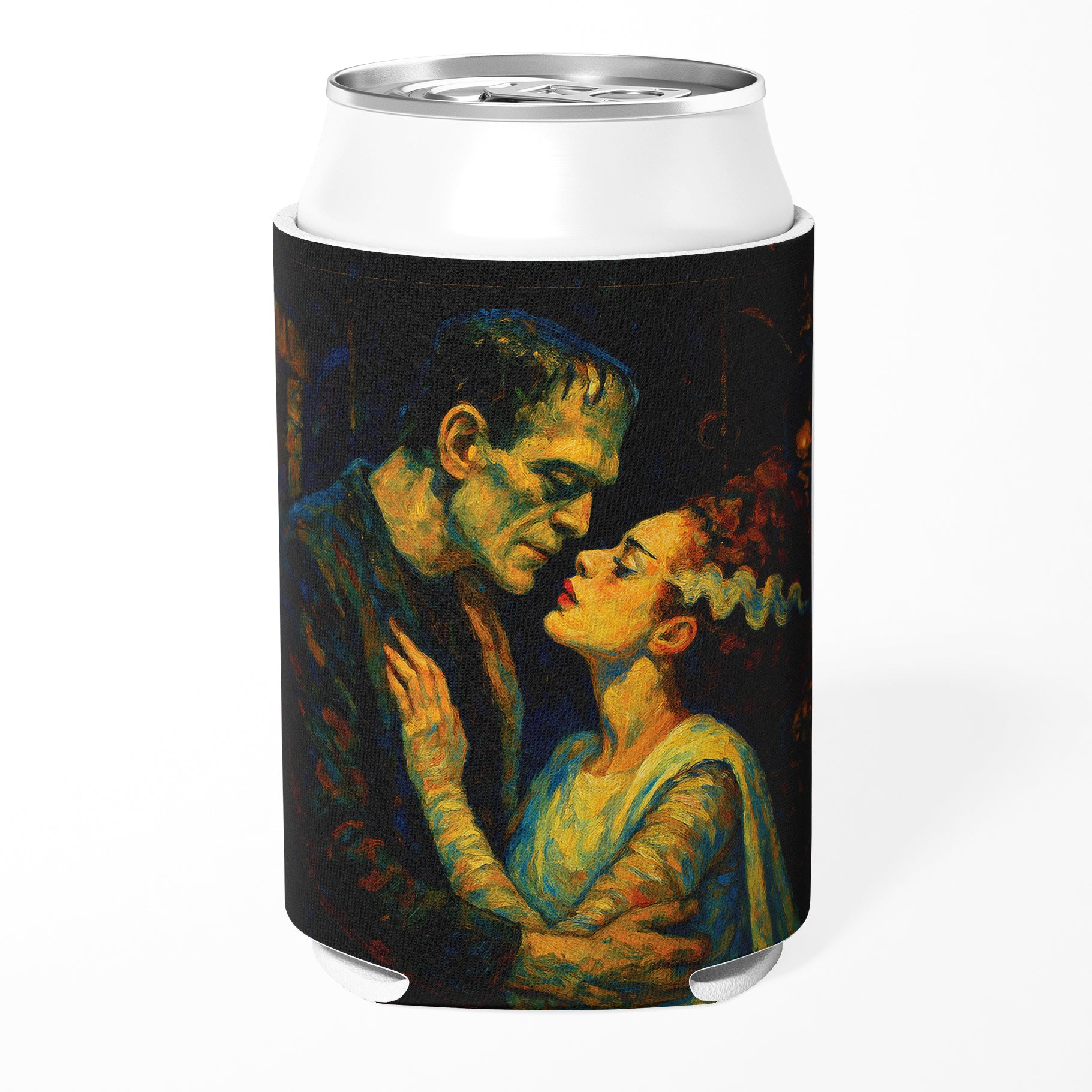 Frankenstein and His Bride Can Cooler - Shady Front