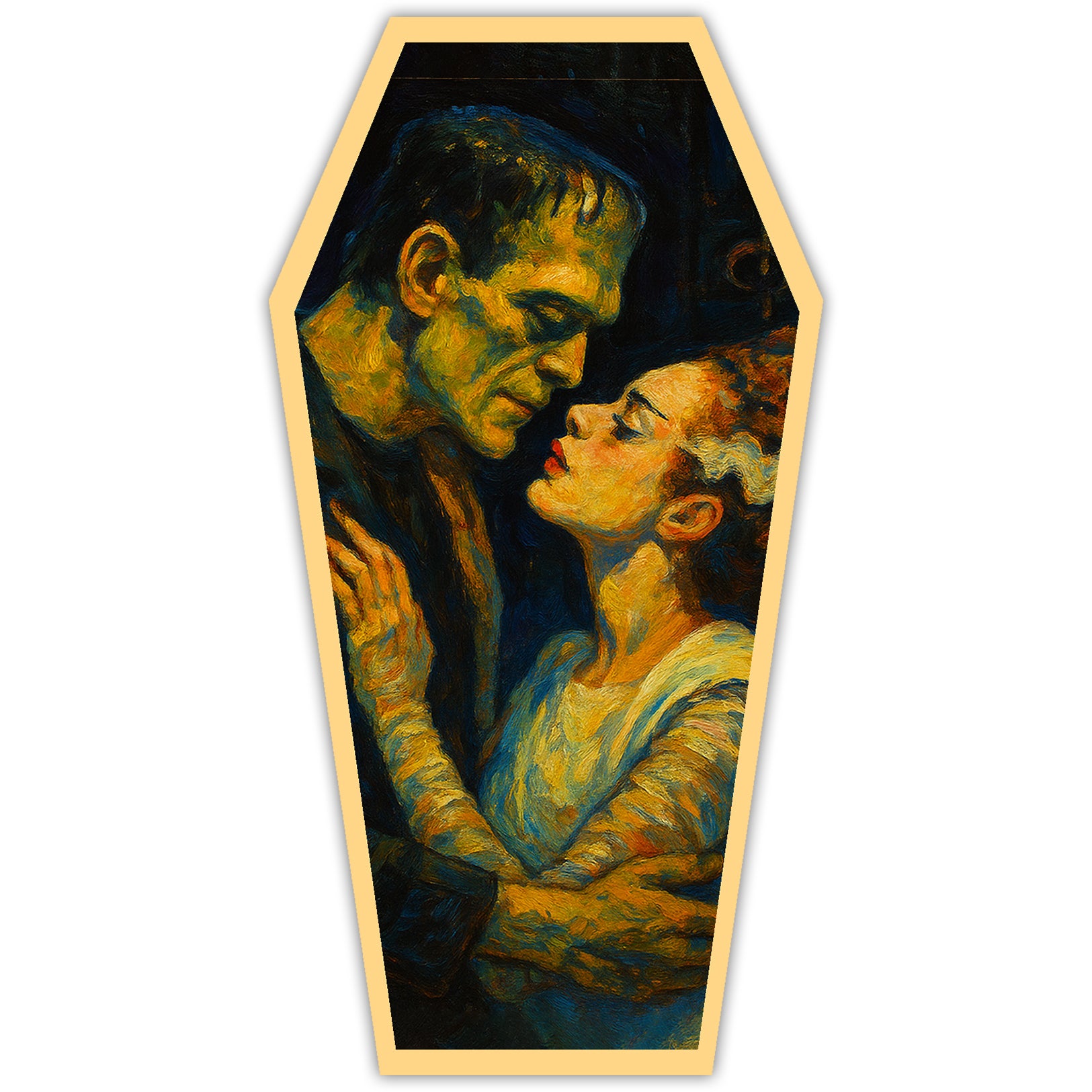 Frankenstein and His Bride Sticker - Shady Front