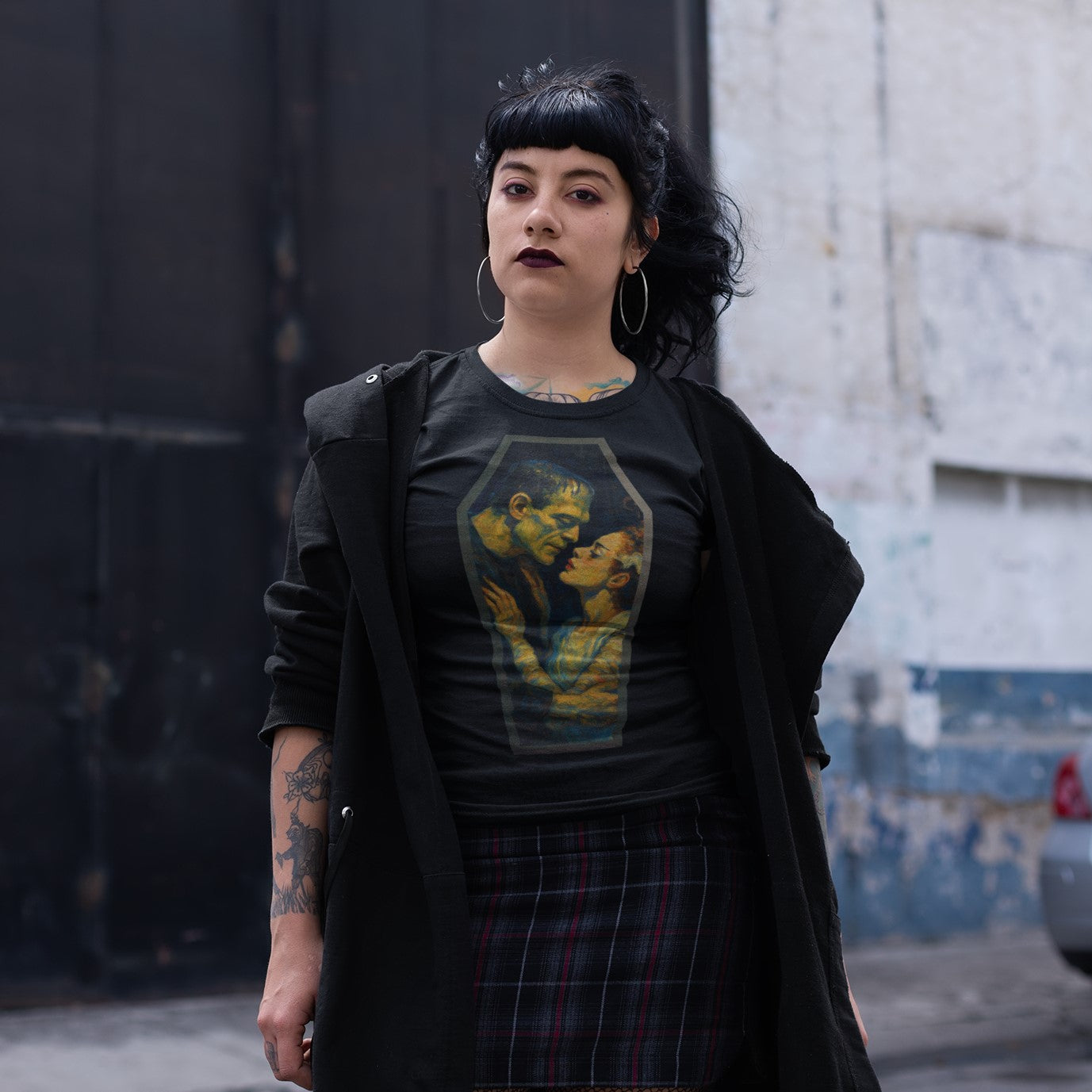Frankenstein and His Bride T-Shirt - Shady Front