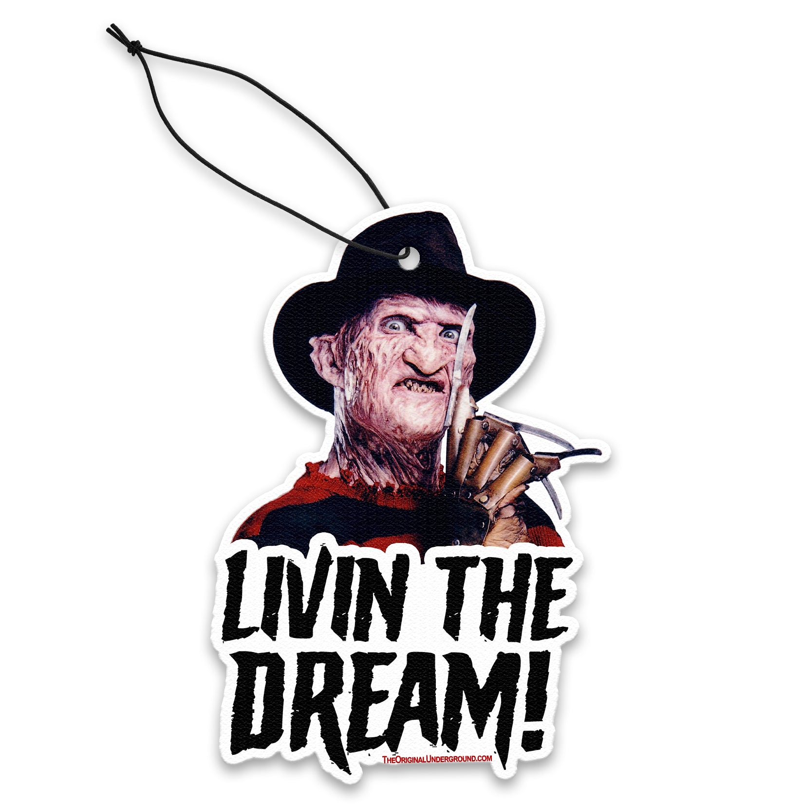 Freddy Krueger "Living the Dream" Air Freshener - Shady Front