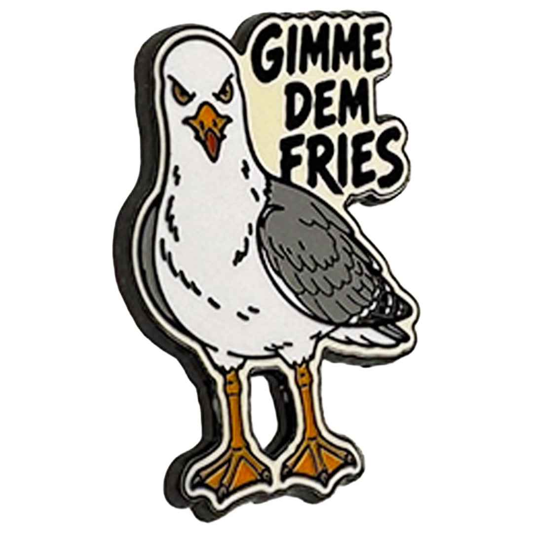 Wholesale ​Gimme Dem Fries Enamel Pin - Shady Front
