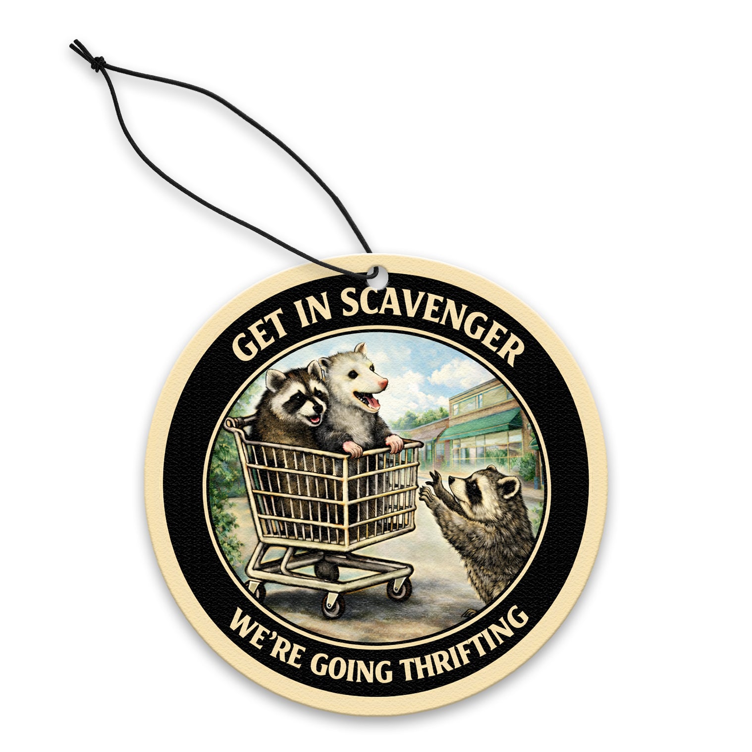 Get in Scavenger, We're Going Thrifting Air Freshener - Shady Front