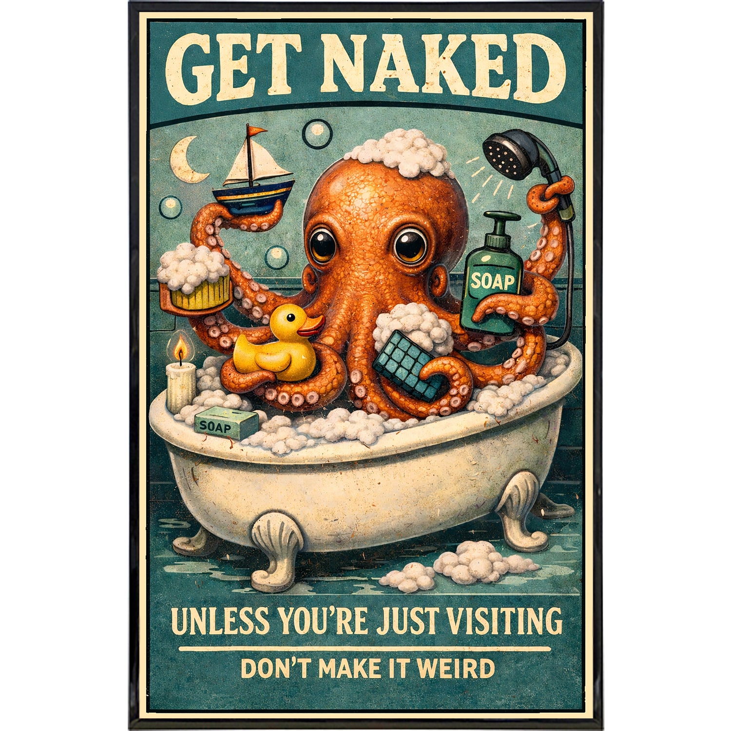 Get Naked But Don't Make It Weird Print - Shady Front