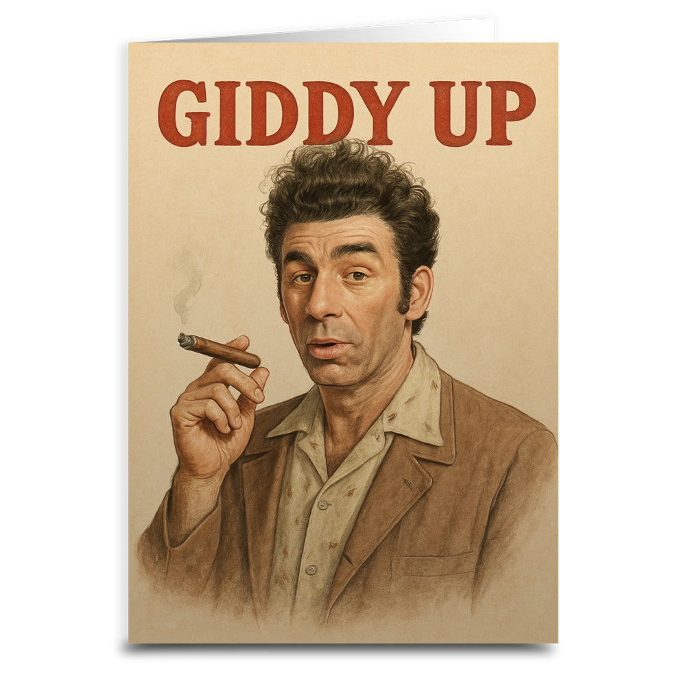 Giddy Up Birthday Greeting Card - Shady Front
