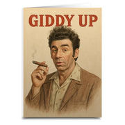 Giddy Up Birthday Greeting Card - Shady Front