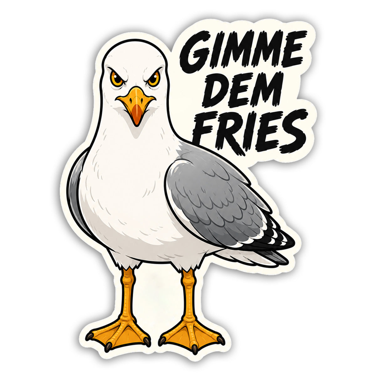 Wholesale Gimme Dem Fries Sticker - Shady Front
