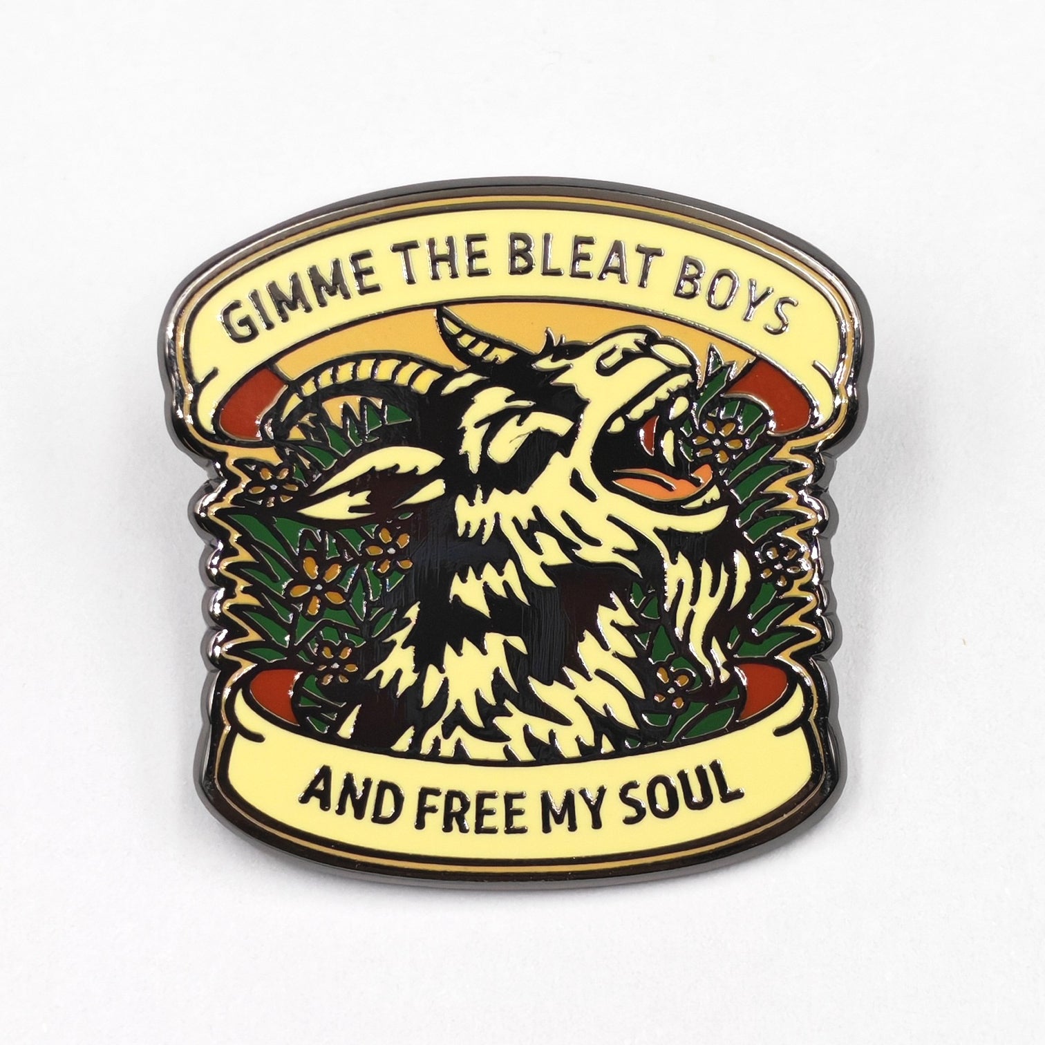 Gimme the Bleat Boys and Free My Soul Enamel Pin - Shady Front