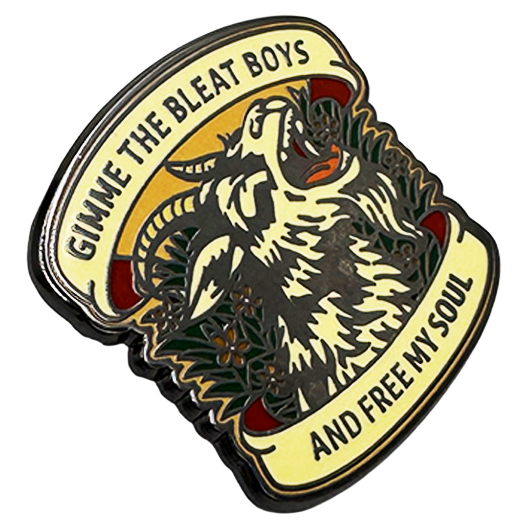 Gimme the Bleat Boys and Free My Soul Enamel Pin - Shady Front