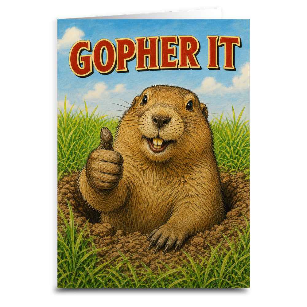 Gopher It Greeting Card