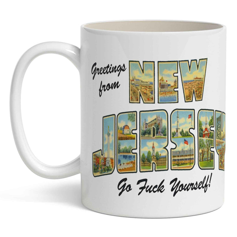Greetings from New Jersey Mug Wholesale Supplier - Shady Front