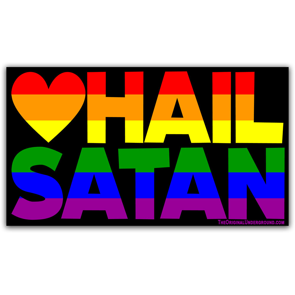 Hail Satan Sticker - Shady Front