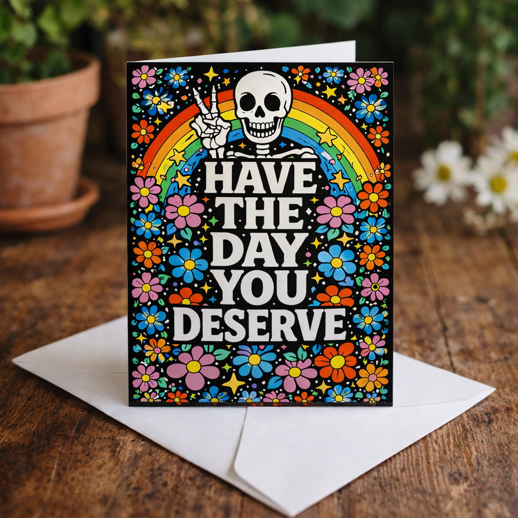 Have the Day You Deserve Card - Shady Front