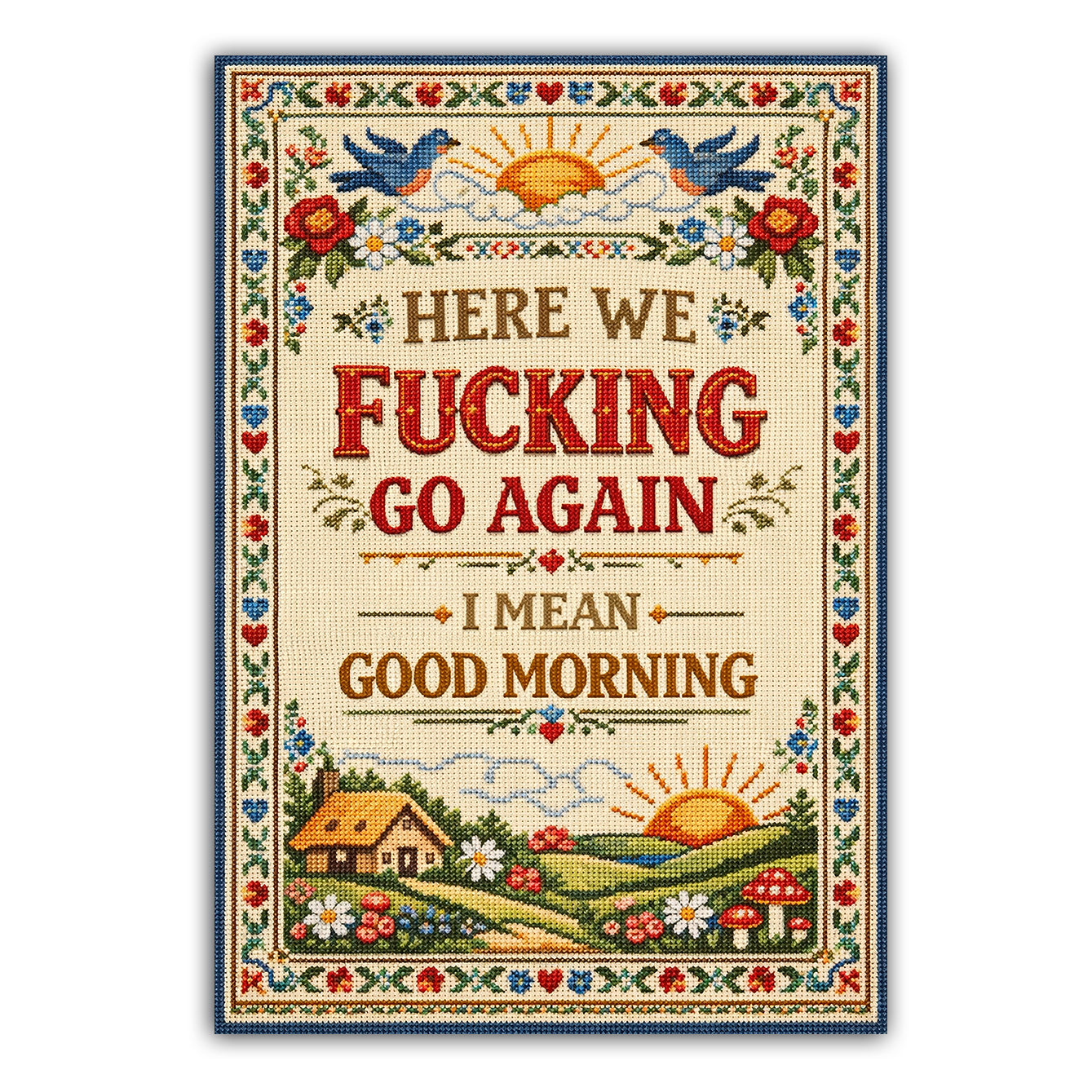 Here We F--king Go Again Sticker - Shady Front