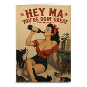 Hey Ma You're Doin Great Card - Shady Front
