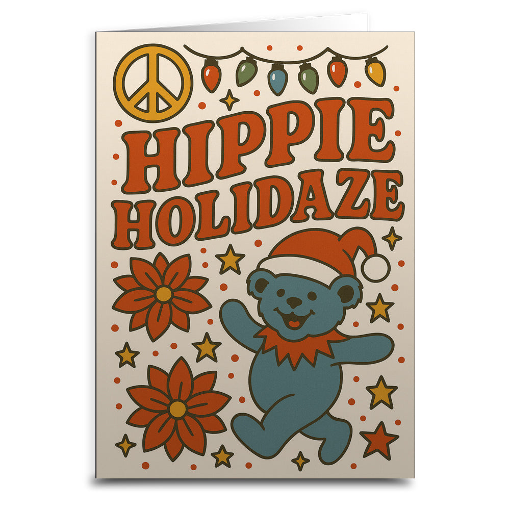 Hippie Holidaze Christmas Card - Shady Front