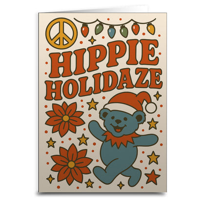 Hippie Holidaze Christmas Card