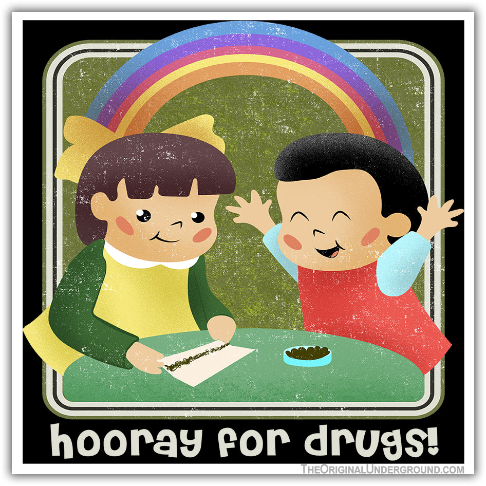 Hooray for Drugs Car Magnet - Shady Front