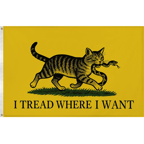 I Tread Where I Want Flag
