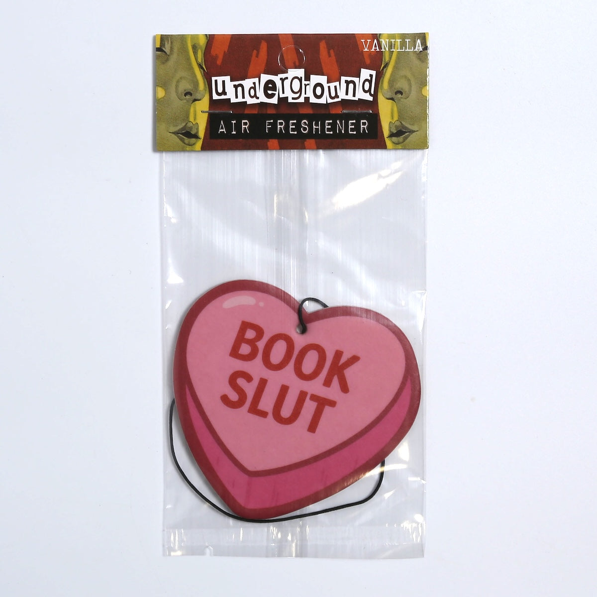 Book Slut Candy Heart Air Freshener - Shady Front