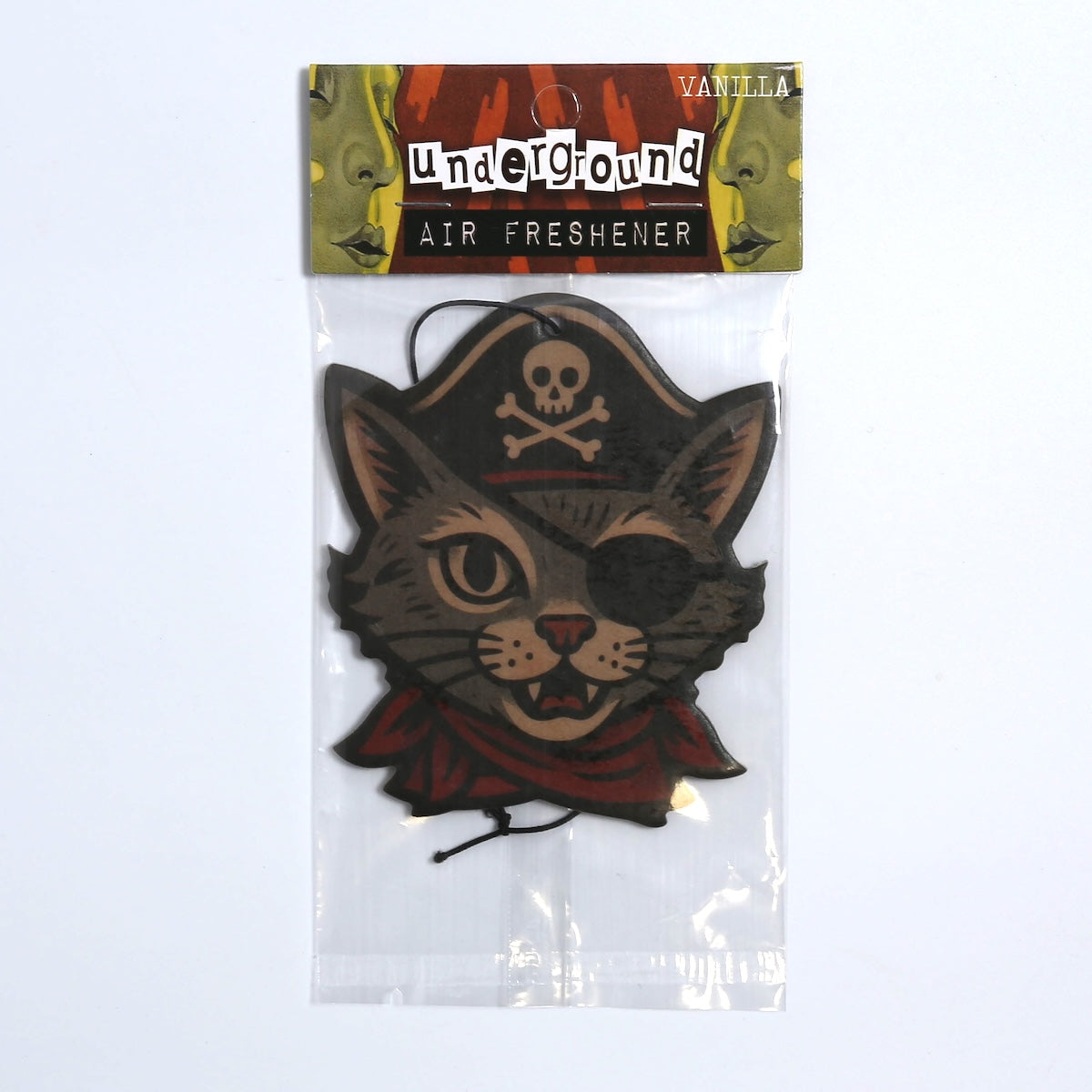 Pirate Cat Air Freshener - Shady Front